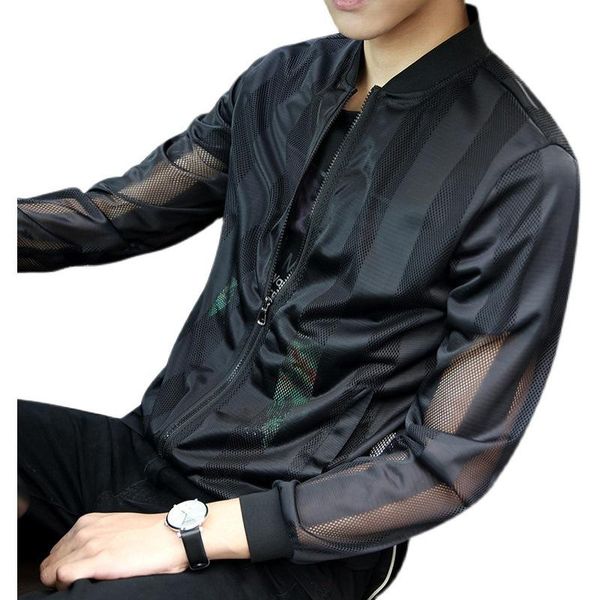 men's jackets summer sun protection clothing ultra-thin breathable jacket trend hollow out all-match clothes, Black;brown
men's jackets summer sun protection clothing ultra-thin breathable jacket trend hollow out all-match clothes, Black;brown