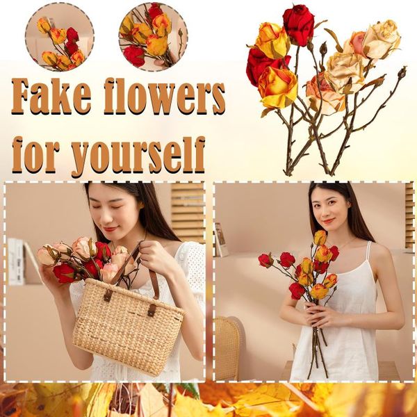 decorative flowers & wreaths artificial rose fake silk flower leaf bridal home wedding party for gift decor
decorative flowers & wreaths artificial rose fake silk flower leaf bridal home wedding party for gift decor