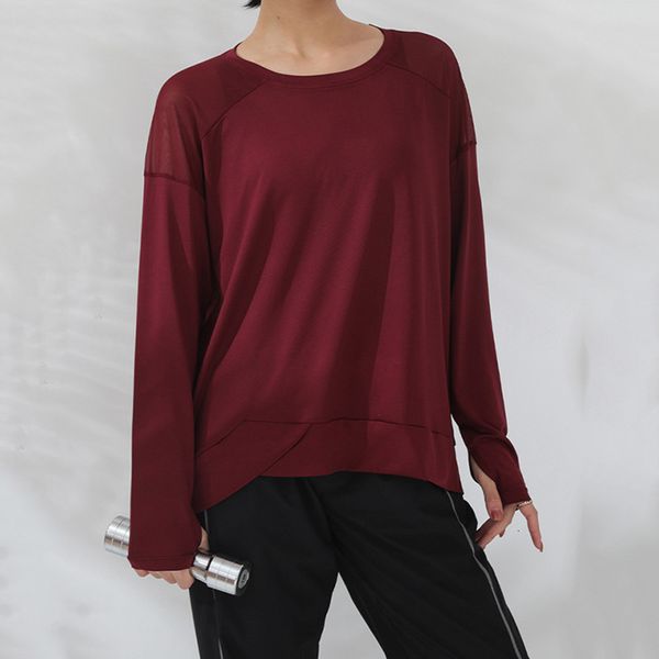 women's tees t-shirt autumn and winter fitn's yoga suit net long sleeve running sports loose leisure breathable top, White
women's tees t-shirt autumn and winter fitn's yoga suit net long sleeve running sports loose leisure breathable top, White