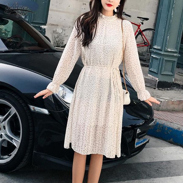 casual dresses 2021 autumn flare sleeve chiffon pleated bodycon dress women elegant slim floral dot woman party vestido 7160, Black;gray
casual dresses 2021 autumn flare sleeve chiffon pleated bodycon dress women elegant slim floral dot woman party vestido 7160, Black;gray