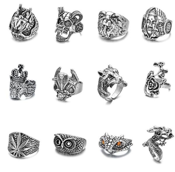 punk style rings for men women retro vintage rock male skeleton dragon eagle ring statement accessories, Golden;silver
punk style rings for men women retro vintage rock male skeleton dragon eagle ring statement accessories, Golden;silver
