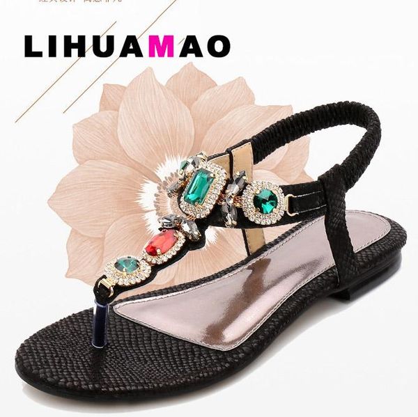 bohemia women flat sandals summer 2021 flip -flops beach outdoor comfortable crystal elastic band strap snake, Black
bohemia women flat sandals summer 2021 flip -flops beach outdoor comfortable crystal elastic band strap snake, Black