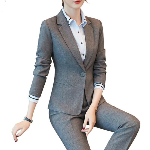 women's suits & blazers formal suits, womens and blouses office ladies slim blazer pants large black grey work wear costume femme, White;black
women's suits & blazers formal suits, womens and blouses office ladies slim blazer pants large black grey work wear costume femme, White;black