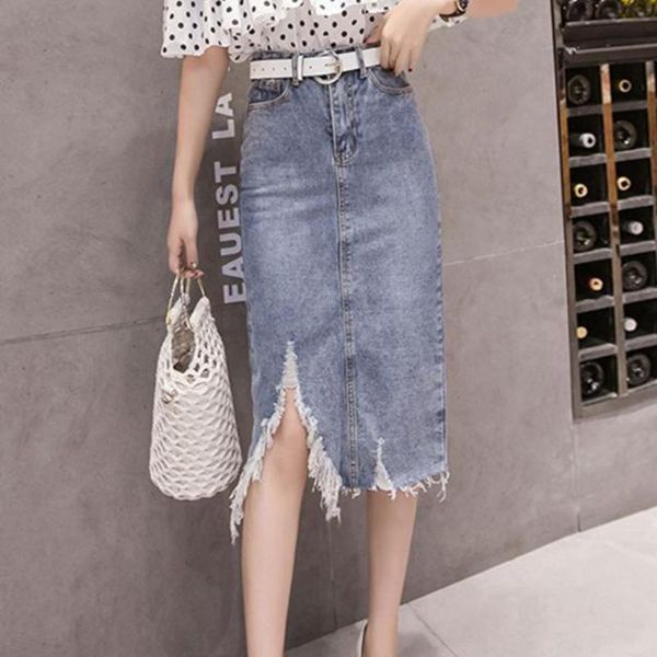 skirts 2021 women spring summer casual solid denim skirt sfemale slim sashes tassel high waist lady vintage irregular faldas h701, Black
skirts 2021 women spring summer casual solid denim skirt sfemale slim sashes tassel high waist lady vintage irregular faldas h701, Black
