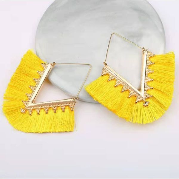 dangle handmade ethnic bohemian tassel earrings with vintage women's jewelry long earrings, Silver
dangle handmade ethnic bohemian tassel earrings with vintage women's jewelry long earrings, Silver