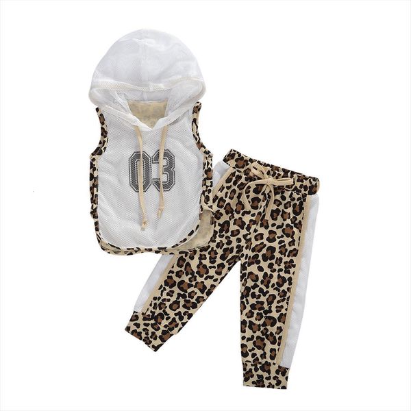 summer girls clothes sets sportswear suit mesh sleeveless hooded leopard print pants set, White
summer girls clothes sets sportswear suit mesh sleeveless hooded leopard print pants set, White
