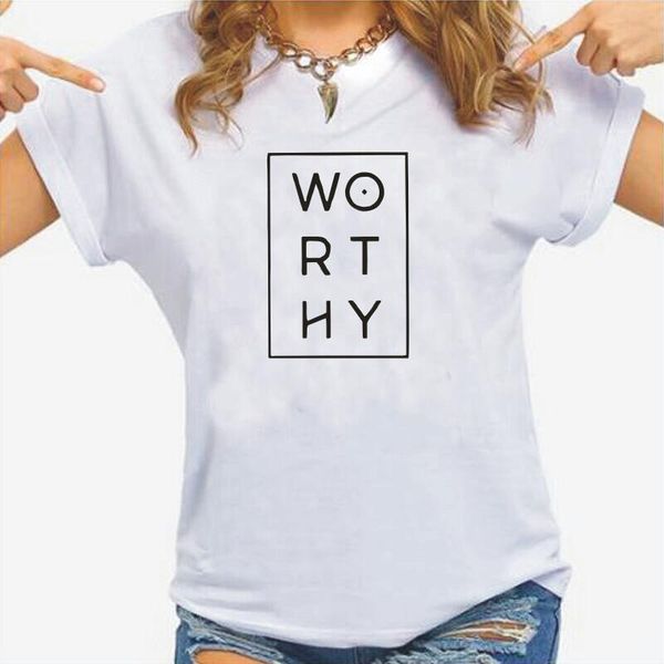 women's t-shirt summer casual cotton tee shirt femme harajuku t women hipster short sleeve fashion worthy tshirt camiseta mujer, White
women's t-shirt summer casual cotton tee shirt femme harajuku t women hipster short sleeve fashion worthy tshirt camiseta mujer, White