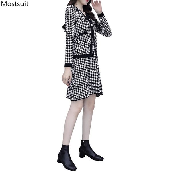 women spring autumn elegant knitted two piece set sleeveless tunic mini dress and long sleeve cardigan coat outfit korean 210513, White
women spring autumn elegant knitted two piece set sleeveless tunic mini dress and long sleeve cardigan coat outfit korean 210513, White