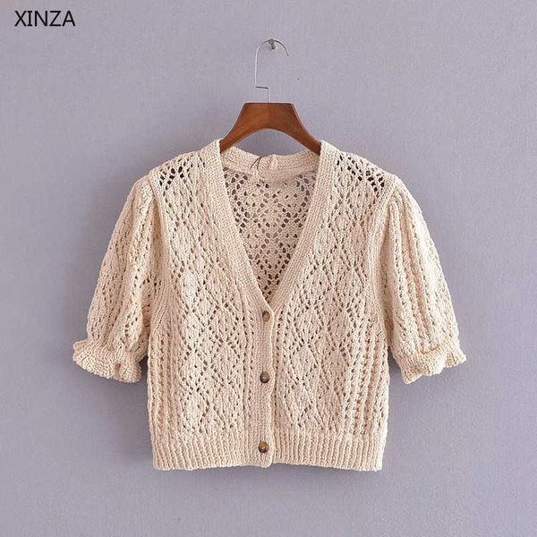 women's sweaters women knit cardigan sweater short puff sleeve v neck vintage spring cropped woman hollow out knitted flq8, White;black
women's sweaters women knit cardigan sweater short puff sleeve v neck vintage spring cropped woman hollow out knitted flq8, White;black
