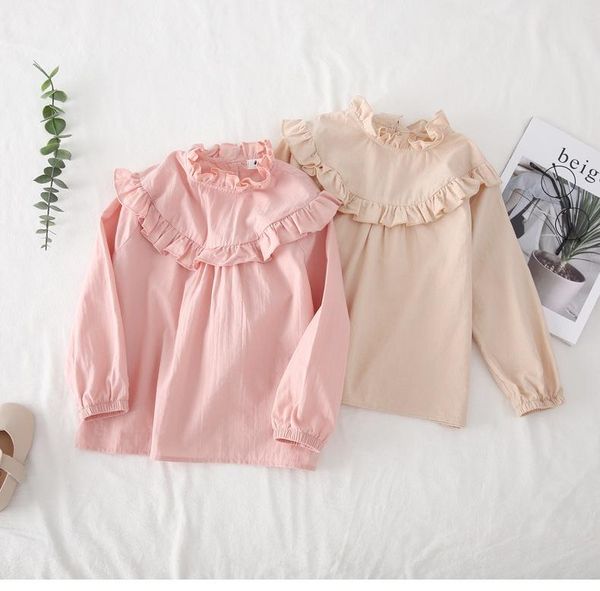shirts girls' long-sleeved 2021 spring and autumn children's girls cute solid shirt baby cotton tee kids blouse, White;black
shirts girls' long-sleeved 2021 spring and autumn children's girls cute solid shirt baby cotton tee kids blouse, White;black