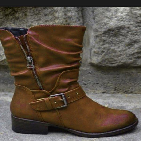 women mid-calf boots low heels shoes woman pu leather autumn warm plus size shoe chaussures femme zapatos mujer sapato d2230, Black
women mid-calf boots low heels shoes woman pu leather autumn warm plus size shoe chaussures femme zapatos mujer sapato d2230, Black