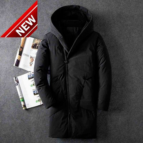 winter men outwear down jackets two pocket medium long duck new solid color hooded black coat
winter men outwear down jackets two pocket medium long duck new solid color hooded black coat