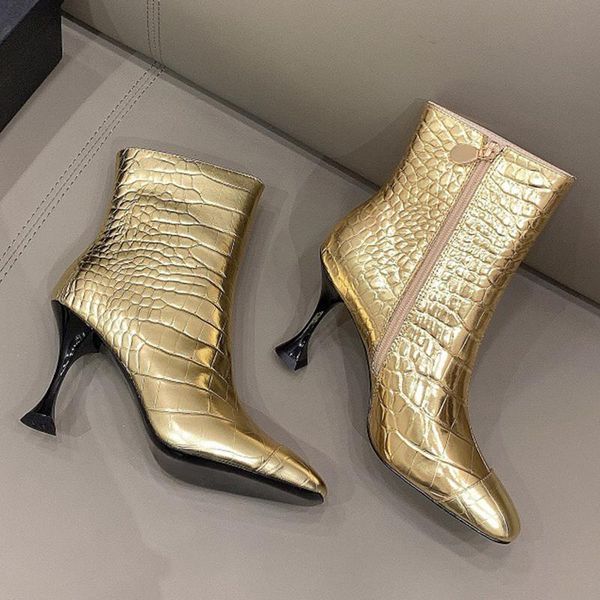 boots 2021 fashion calfskin female brand designer women shoes high heels with pointed toe, Black
boots 2021 fashion calfskin female brand designer women shoes high heels with pointed toe, Black