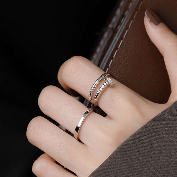 indifference style, zircon inlaid women's simple fashion temperament nail ring, minority open index finger ring, Black
indifference style, zircon inlaid women's simple fashion temperament nail ring, minority open index finger ring, Black