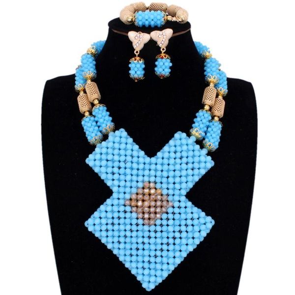 earrings & necklace fine jewelry sets sea blue gold dubai necklaces geometric nigerian wedding beads jewellery for women 2021, Silver
earrings & necklace fine jewelry sets sea blue gold dubai necklaces geometric nigerian wedding beads jewellery for women 2021, Silver