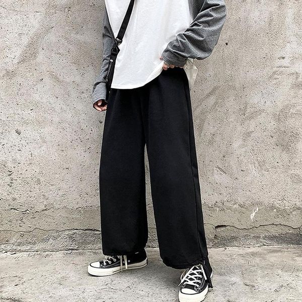 elastic straight men's nine-point pants men fashion 2021 summer mid-waist elasticated feet large size solid streetwear, Black
elastic straight men's nine-point pants men fashion 2021 summer mid-waist elasticated feet large size solid streetwear, Black