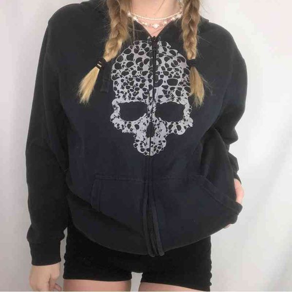 harajuku spring autumn sweatshirt women long sleeve zip up hoodies gothic streetwear y2k aesthetic hip hop coat, Black
harajuku spring autumn sweatshirt women long sleeve zip up hoodies gothic streetwear y2k aesthetic hip hop coat, Black