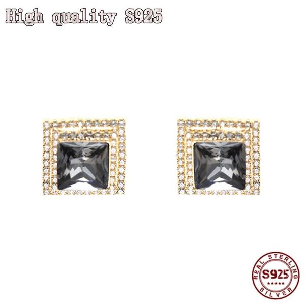 stud 2021 fashion temperament blue crystal square s925 silver needle charm women's earrings gift, Golden;silver
stud 2021 fashion temperament blue crystal square s925 silver needle charm women's earrings gift, Golden;silver