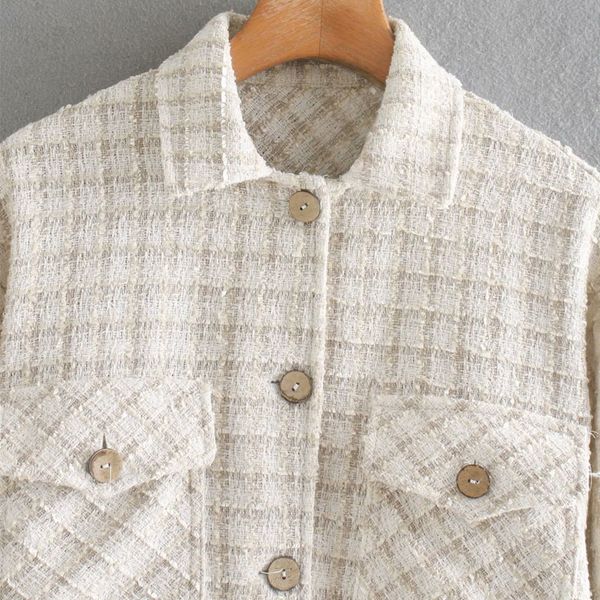 jackets small fragrance retro lapel long sleeve single breasted chic female coat korean harajuku fashion plaid women's jacket, Black;brown
jackets small fragrance retro lapel long sleeve single breasted chic female coat korean harajuku fashion plaid women's jacket, Black;brown