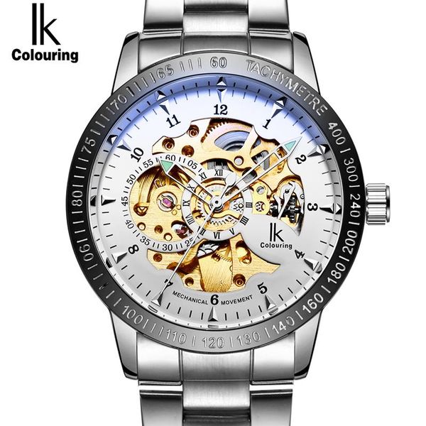 colouring stainless steel luminous automatic mechanical men's watch transparent hollow skeleton military wristwatches, Slivery;brown
colouring stainless steel luminous automatic mechanical men's watch transparent hollow skeleton military wristwatches, Slivery;brown