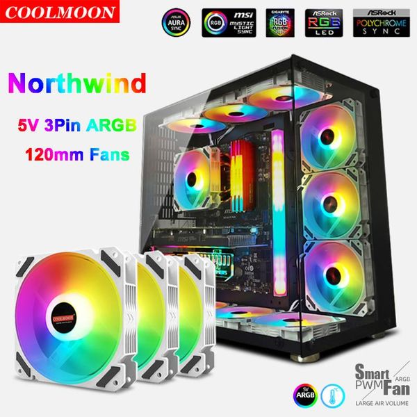 coolmoon 5v argb fan aura sync quiet 120mm 12v 4pin pwm computer case cpu cooler radiator white rgb fans accessories & coolings
coolmoon 5v argb fan aura sync quiet 120mm 12v 4pin pwm computer case cpu cooler radiator white rgb fans accessories & coolings
