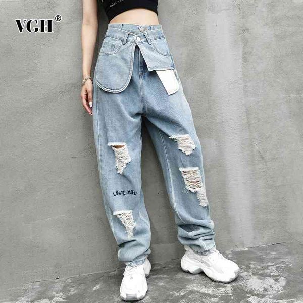 casual patchwork hole jeans for women high waist loose denim streetwear wide leg pants female spring fashion 210507, Blue
casual patchwork hole jeans for women high waist loose denim streetwear wide leg pants female spring fashion 210507, Blue