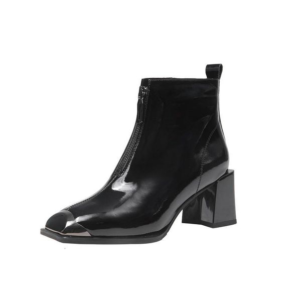 boots smirnova est full genuine leather women ankle metal toe square high heels dress shoes female winter 23cs, Black
boots smirnova est full genuine leather women ankle metal toe square high heels dress shoes female winter 23cs, Black