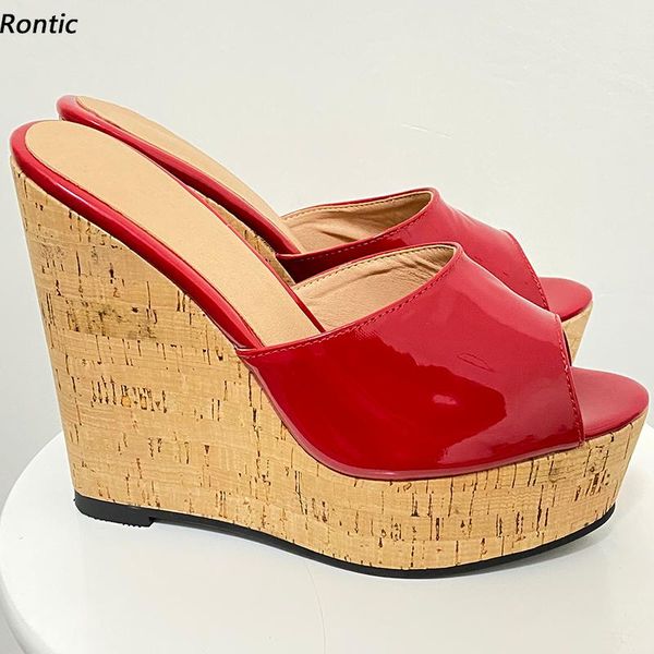 sandals rontic women mules slippers wedges heels open toe gorgeous red white black fuchsia party dress shoes us size 5-20
sandals rontic women mules slippers wedges heels open toe gorgeous red white black fuchsia party dress shoes us size 5-20