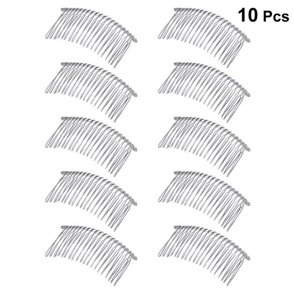 hair brushes 10pcs metal clip combs iron wire clasp veil inserted for girls (20k white), Silver
hair brushes 10pcs metal clip combs iron wire clasp veil inserted for girls (20k white), Silver