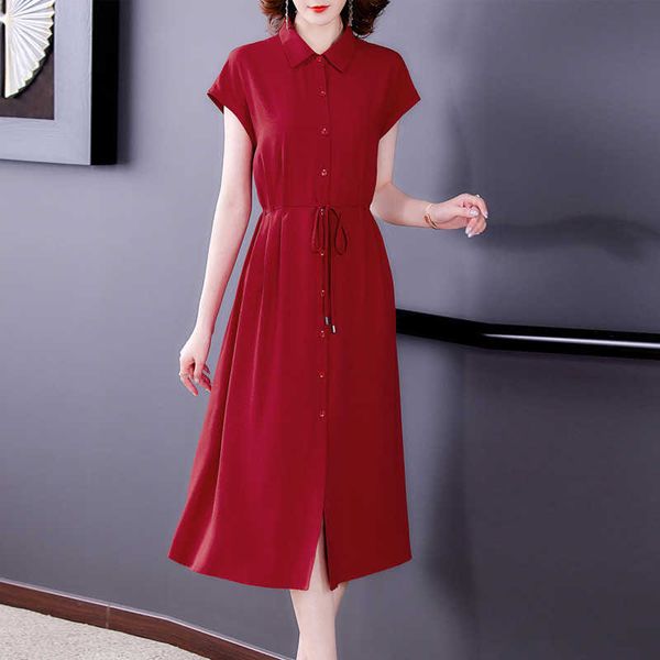 summer 2021 fashion thin simple temperament medium length french drs middle-aged and old size young, Black
summer 2021 fashion thin simple temperament medium length french drs middle-aged and old size young, Black