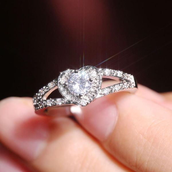 wedding rings fashion silver color heart zircon stone charm ladies party jewelry engagement love token for women gift, Slivery;golden
wedding rings fashion silver color heart zircon stone charm ladies party jewelry engagement love token for women gift, Slivery;golden