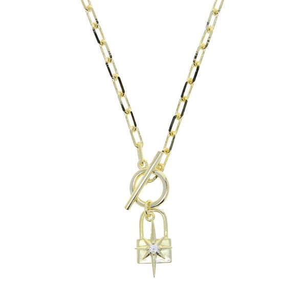 gold color chain necklace for women thick paper clip lock star charm toggle clasp fashion european jewelry chains, Silver
gold color chain necklace for women thick paper clip lock star charm toggle clasp fashion european jewelry chains, Silver