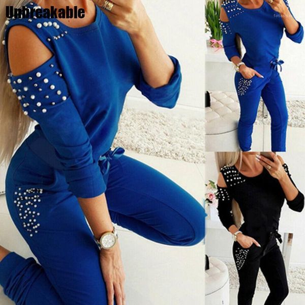 women's tracksuits fashion women outfits spring winter casual for sets long cold shoulder beading sweatshirt and pant suits, Gray
women's tracksuits fashion women outfits spring winter casual for sets long cold shoulder beading sweatshirt and pant suits, Gray