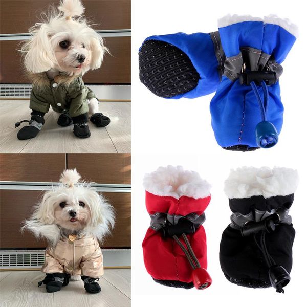 dog apparel 4pcs thick waterproof anti-slip pet rain snow boots warm shoes puppy small cats winter socks footwear velvet supplies
dog apparel 4pcs thick waterproof anti-slip pet rain snow boots warm shoes puppy small cats winter socks footwear velvet supplies