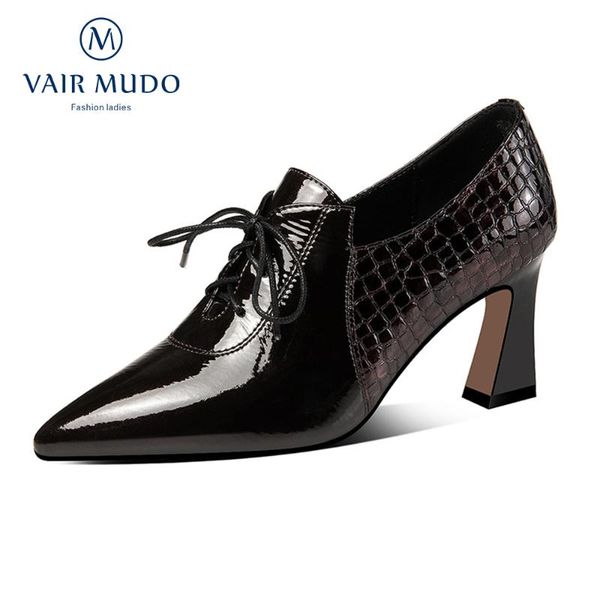 dress shoes vair mudo ankle pumps elegant fashion high heels pointed toe lace up office & career spring autumn style sewing qs1, Black
dress shoes vair mudo ankle pumps elegant fashion high heels pointed toe lace up office & career spring autumn style sewing qs1, Black