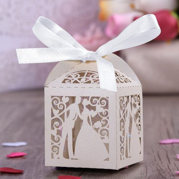gift wrap 100pcs couple design luxury lase cut wedding sweets candy favour boxes with ribbon table decorations for party supplies
gift wrap 100pcs couple design luxury lase cut wedding sweets candy favour boxes with ribbon table decorations for party supplies