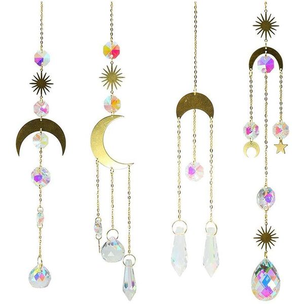decorative objects & figurines luda set of 4 moon sun hoop rainbow crystal pendant indoor wind chimes outdoor garden decoration chime catche
decorative objects & figurines luda set of 4 moon sun hoop rainbow crystal pendant indoor wind chimes outdoor garden decoration chime catche