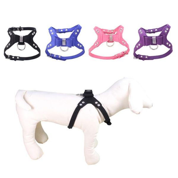 dog harness bling rhinestone pet puppy velvet & leather leash for small cat accessories collars leashes
dog harness bling rhinestone pet puppy velvet & leather leash for small cat accessories collars leashes