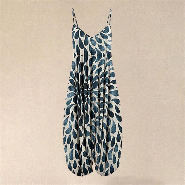 summer navy beige water drop women jumpsuit print sleeveless vintage adjustable loose wide leg, Black;white
summer navy beige water drop women jumpsuit print sleeveless vintage adjustable loose wide leg, Black;white