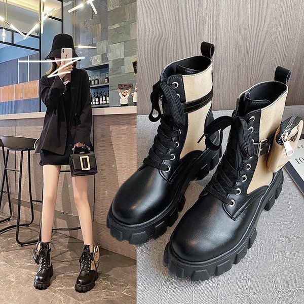 boots one yona 2021 winter tide all-match women buckle low heels square heel round toe lace-up, Black
boots one yona 2021 winter tide all-match women buckle low heels square heel round toe lace-up, Black
