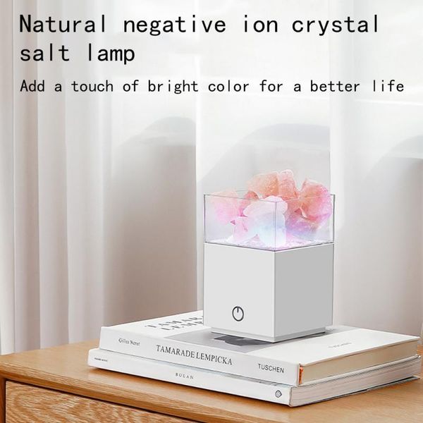 night lights himalaya anion crystal salt lamp air purifier led dimming colorful projection light dc5v use power 1.5w
night lights himalaya anion crystal salt lamp air purifier led dimming colorful projection light dc5v use power 1.5w