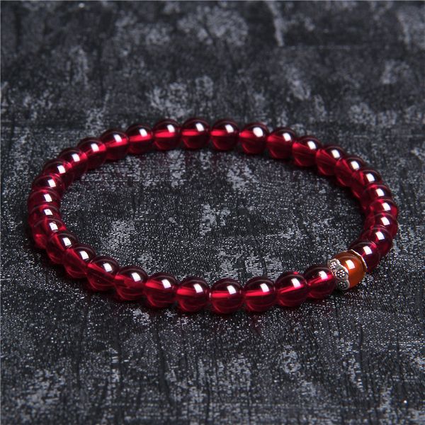 natural stone handmade bracelet for women men 6mm garnet beads bracelets red braslet yoga meditation jewelry friendship gifts, Black
natural stone handmade bracelet for women men 6mm garnet beads bracelets red braslet yoga meditation jewelry friendship gifts, Black