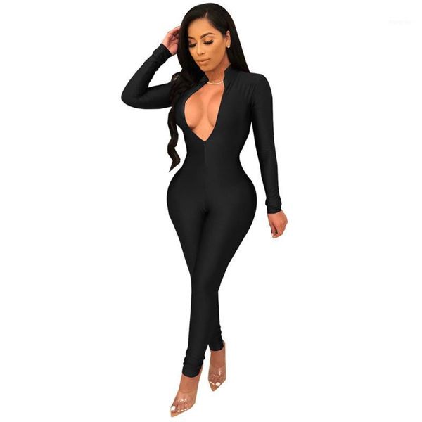 women's jumpsuits & rompers casual women long sleeve zippers skinny jumpsuit high elasticity bodysuit solid, Black;white
women's jumpsuits & rompers casual women long sleeve zippers skinny jumpsuit high elasticity bodysuit solid, Black;white