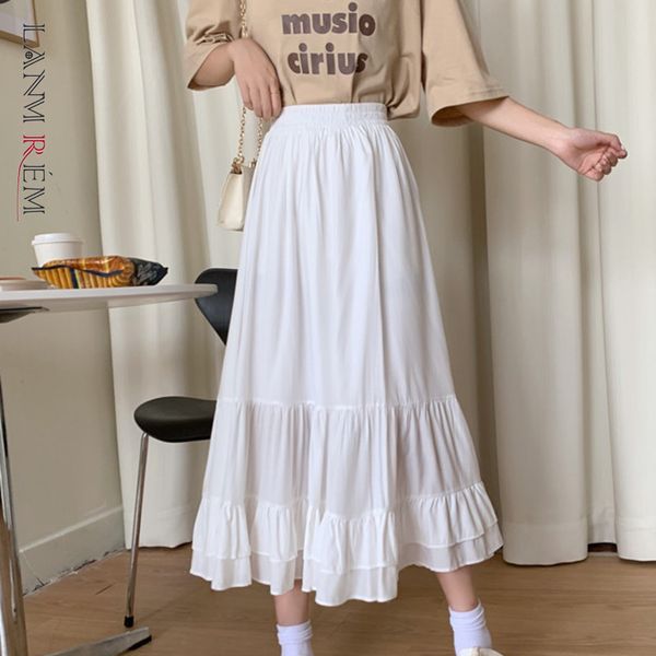 women ruffles skirt fashion summer elegant elastic high waist s female casual pleated all-match 2d1486 210507, Black
women ruffles skirt fashion summer elegant elastic high waist s female casual pleated all-match 2d1486 210507, Black