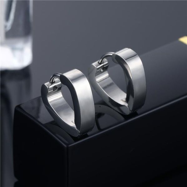 hoop & huggie 1 pair fashion titanium steel heart-shaped earrings punk rock stainless men's and women's stud jewelry, Golden;silver
hoop & huggie 1 pair fashion titanium steel heart-shaped earrings punk rock stainless men's and women's stud jewelry, Golden;silver