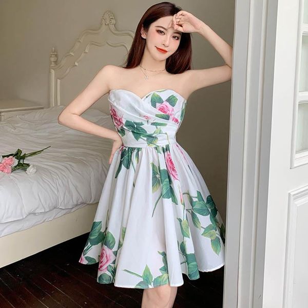 casual dresses summer a-line sweet floral strapless mini-dresses folds printing off shoulder sleeveless fashion women's clothing, Black;gray
casual dresses summer a-line sweet floral strapless mini-dresses folds printing off shoulder sleeveless fashion women's clothing, Black;gray