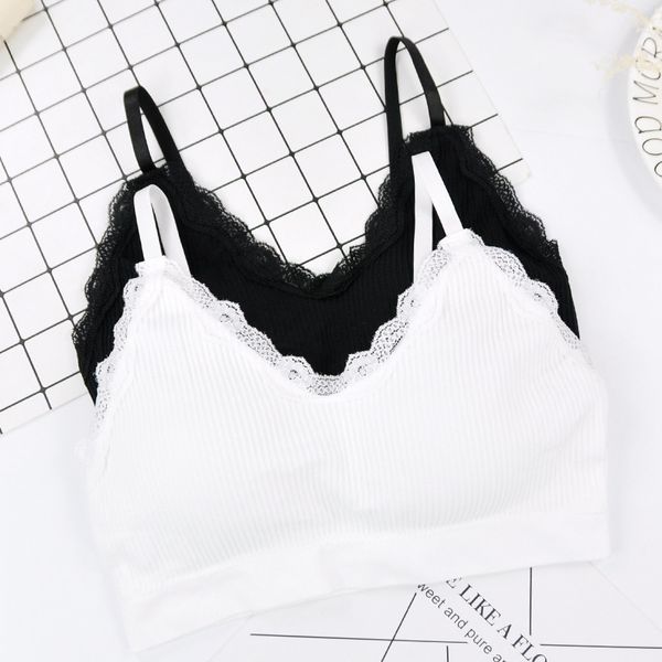 lace sweet tube womens crop comfortable wire bra conditionable shoulder strap underwear, Black;white
lace sweet tube womens crop comfortable wire bra conditionable shoulder strap underwear, Black;white