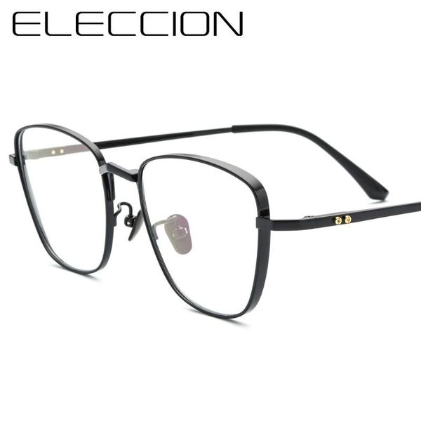fashion sunglasses frames eleccion cat eye woman's glasses frame pure titanium prescription eyewear men optical myopia, Black
fashion sunglasses frames eleccion cat eye woman's glasses frame pure titanium prescription eyewear men optical myopia, Black