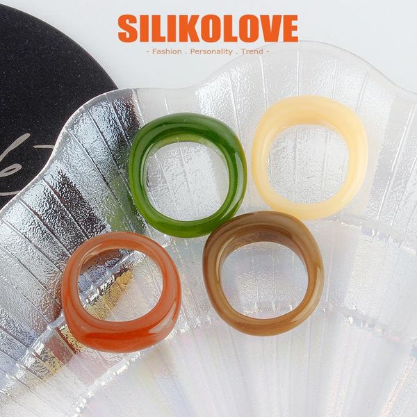 wedding rings silikolove simple solid color resin women's geometric irregular knuckle, Slivery;golden
wedding rings silikolove simple solid color resin women's geometric irregular knuckle, Slivery;golden