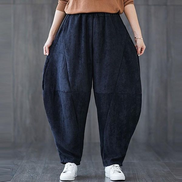 women's pants & capris women corduroy casual 2021 autumn winter vintage style solid color loose elastic waist female harem b1412, Black;white
women's pants & capris women corduroy casual 2021 autumn winter vintage style solid color loose elastic waist female harem b1412, Black;white
